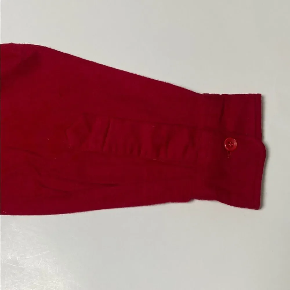 Vintage 80s-90s Red L.L. Bean Button Front Barn Shacket Women's Size 18